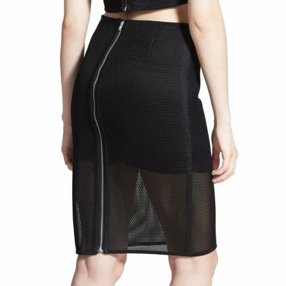 Joa mesh pencil skirt
